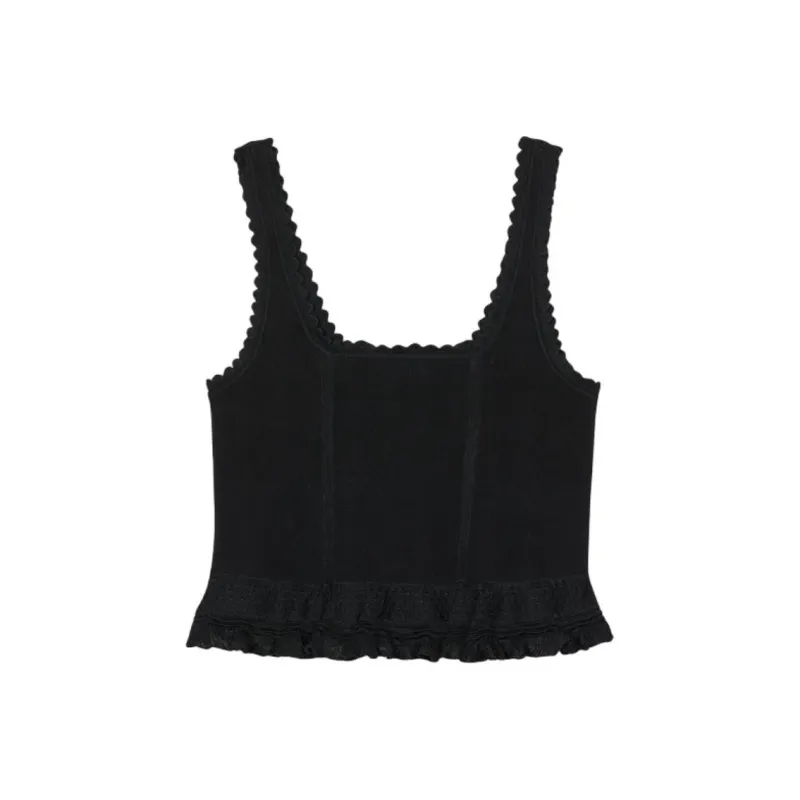 Sandro Scalloped Tank Top-0