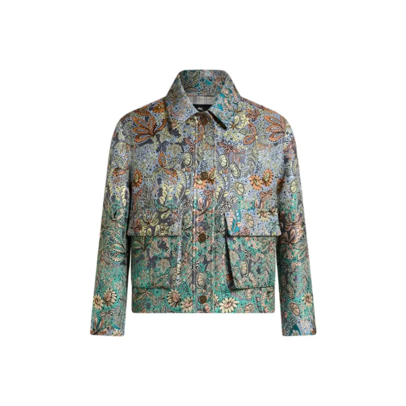 ETRO Floral Jacquard Buttoned Jacket-0