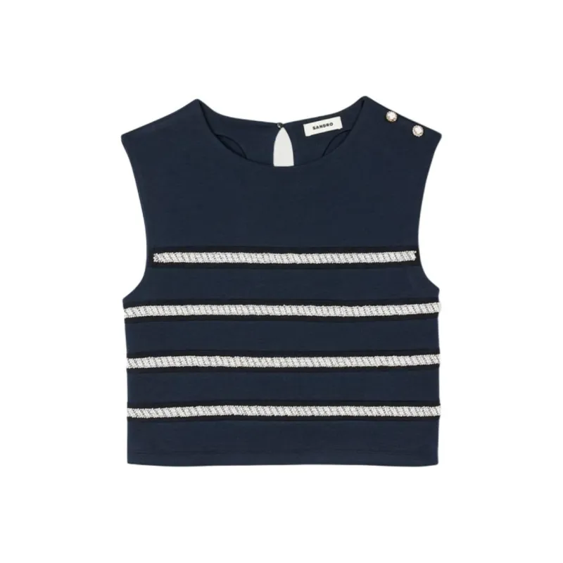 Sandro Bead embellished Vest-0