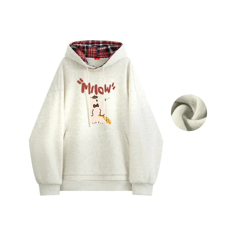 MIIOW Trend Party Series Sweatshirt Unisex Light Blue-9