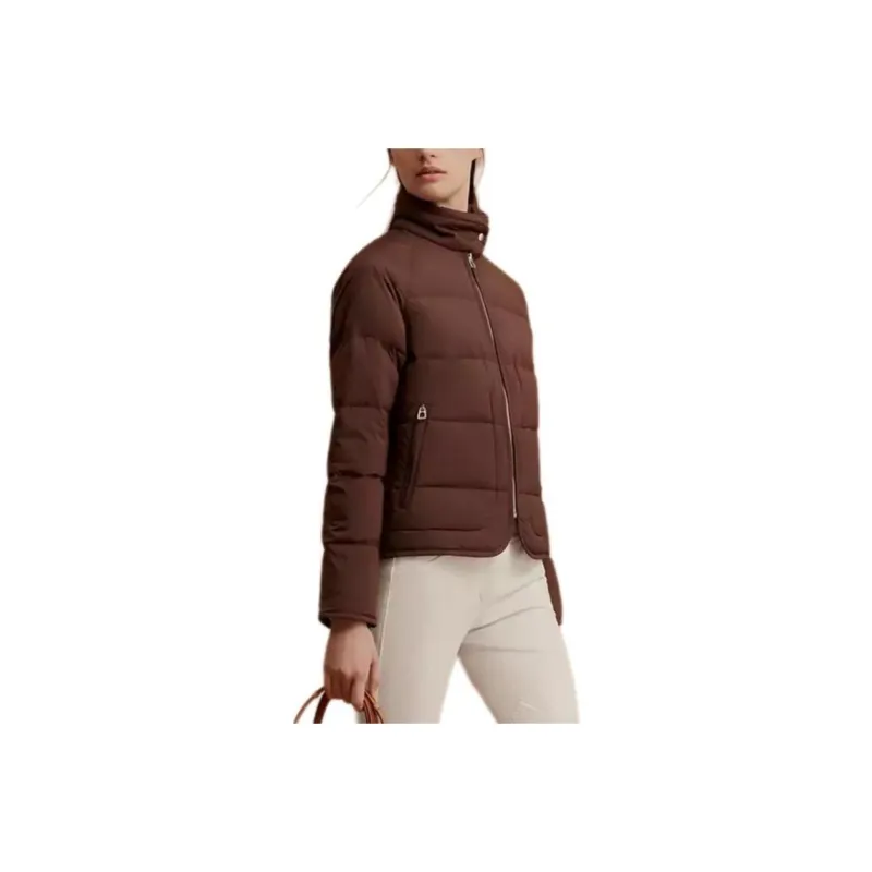 HERMES Piumino FW24 Down Jacket Women's Red Seryl-0