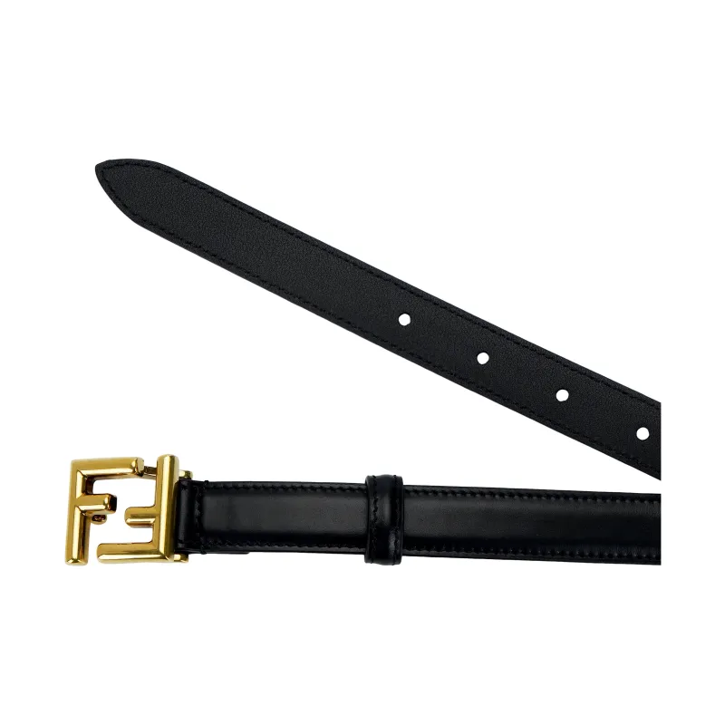 FENDI By Marc Jacobs Ff Belt Black Leather Belt-3