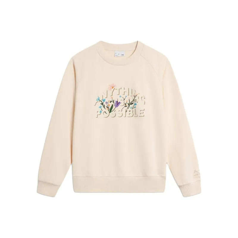 LiNing Sports Life Collection Sweatshirt Women's Swan White-0
