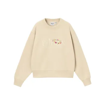 GU Funeral Freelen Collaboration Sweatshirts Women's Beige
