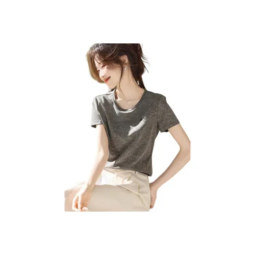 Mo Han Yi Mei T Shirt Women's Rubber Gray