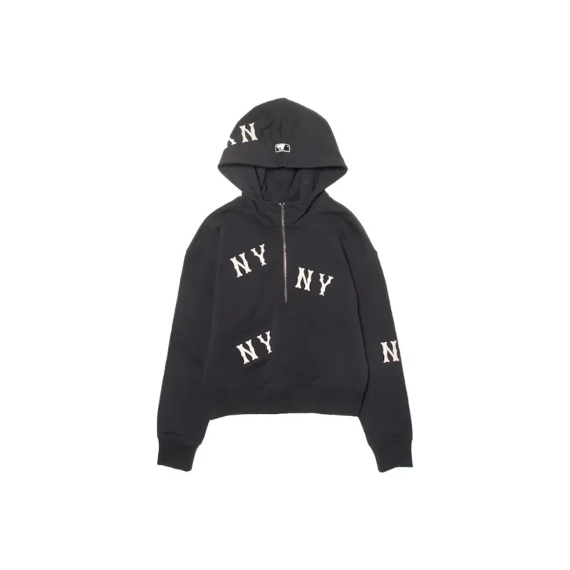 MLB New York Yankees Megagram Sweatshirt Women's Black-0