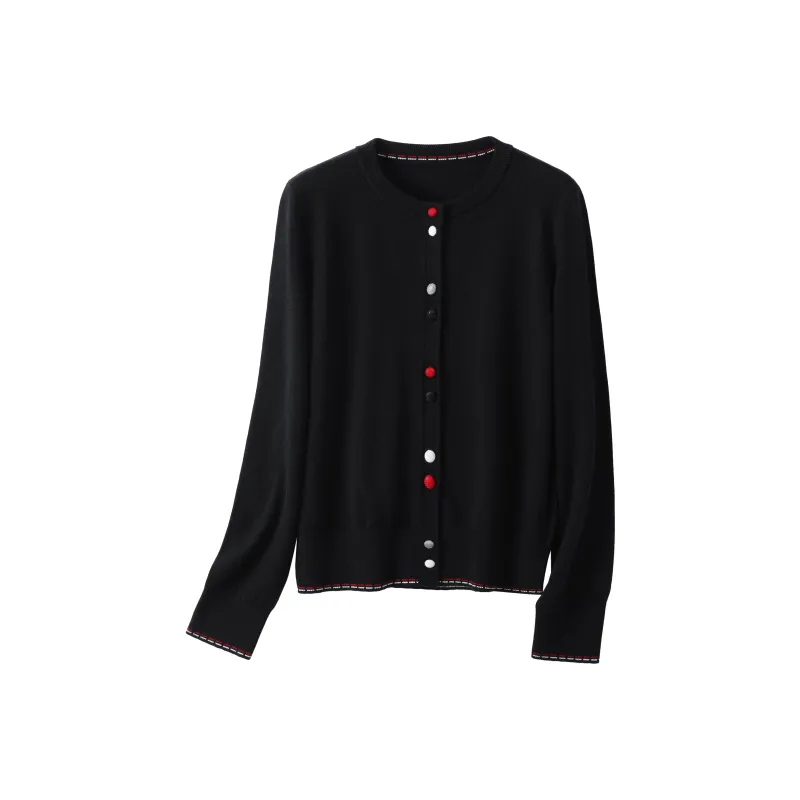Huagaa Knitted Fabric Cardigan Women's-6