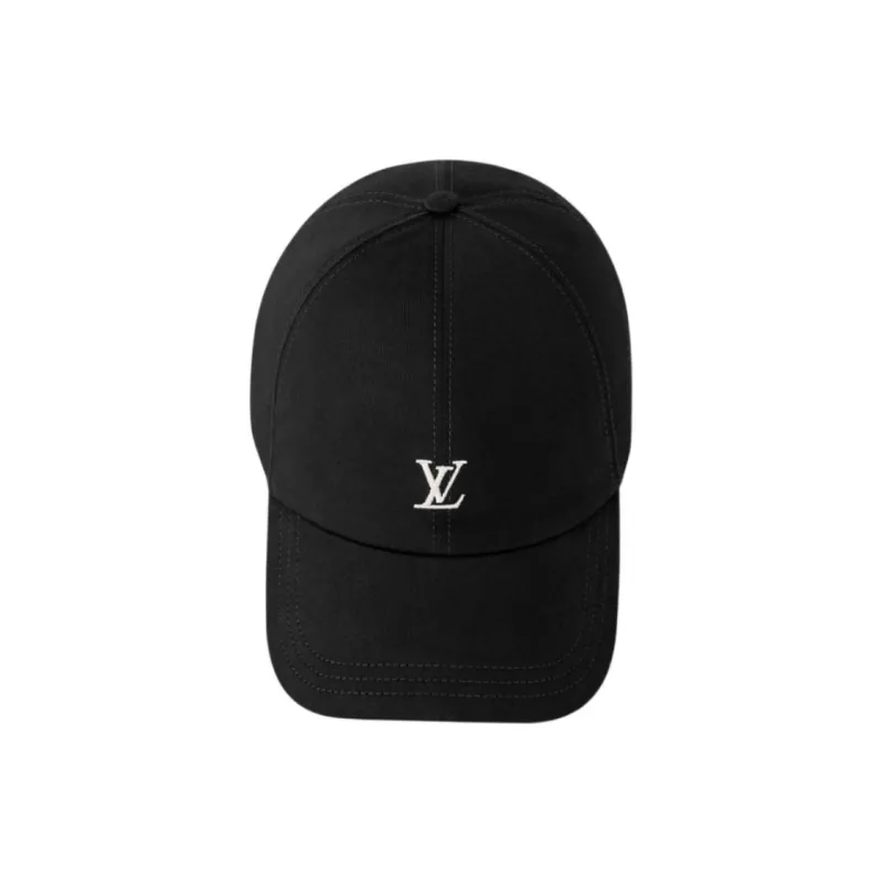 LOUIS VUITTON Cotton, Cotton Fabric Baseball Caps Women's Black-2