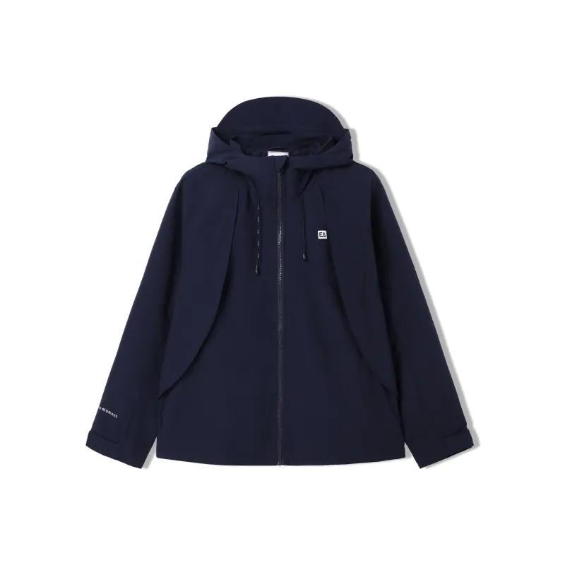 Elle Active Jackets Coats Women's Navy Blue-0