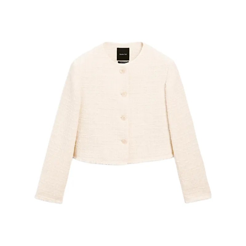 Massimo Dutti Jackets Coats Women's Ecru-0
