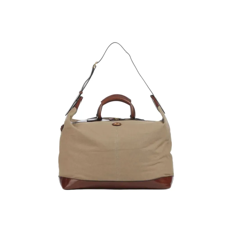 THE BRIDGE Leather trim Canvas Luggage Bag-0