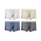 Pearl Gray+Tea Umber+Ink Blue+Ink Cloud Gray[120S Cool Ice Silk 10A Antibacterial]