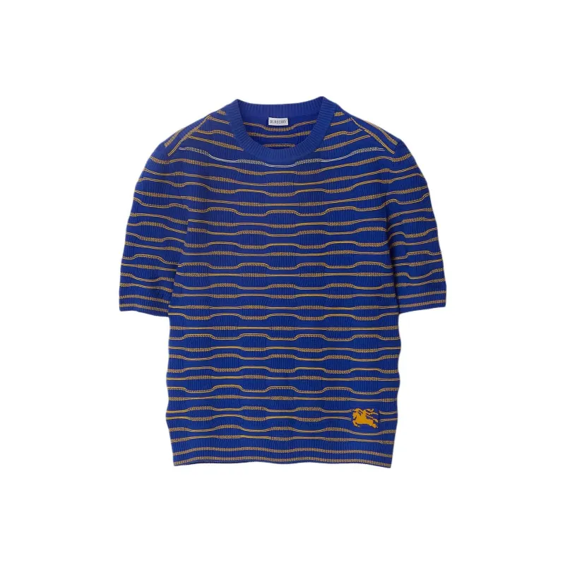 Burberry Logo Intarsia Knit Cropped Top-0
