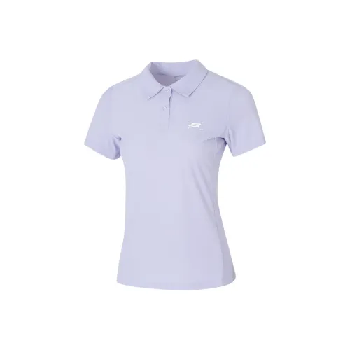 Skechers Sportlife SS25 Polo Shirt Women's Purple Heather/0494