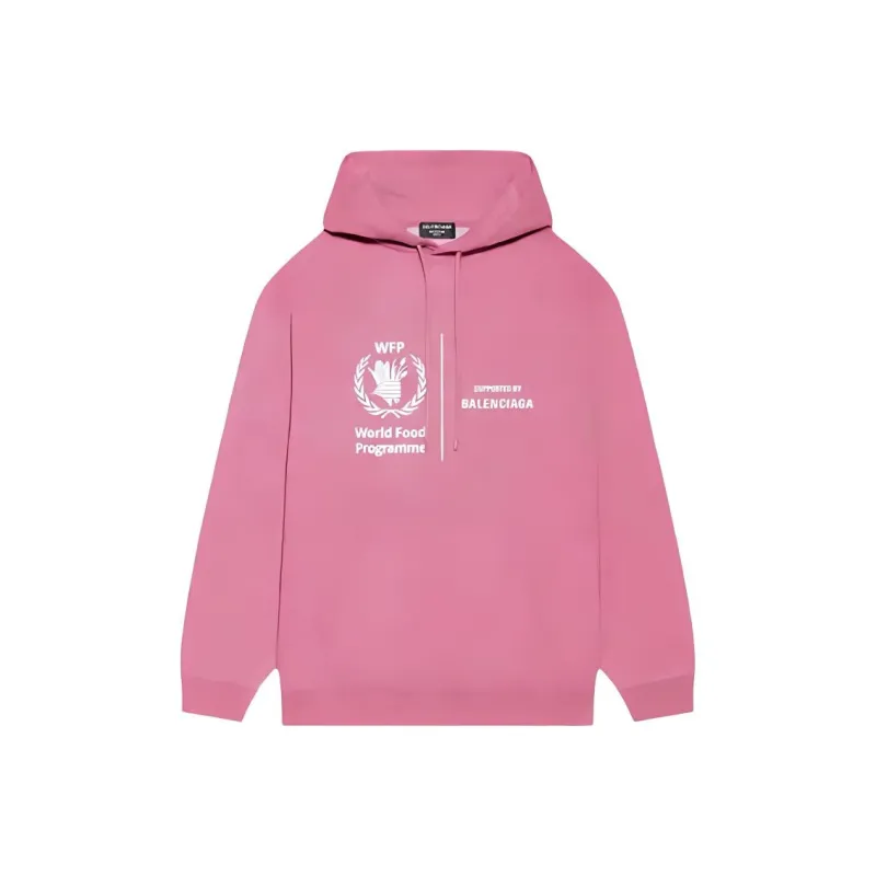 Balenciaga Sweatshirt Loose Fit Style Women's Pink-0