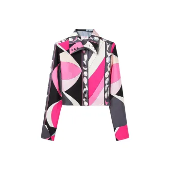 EMILIO PUCCI Presci Cropped Shirt