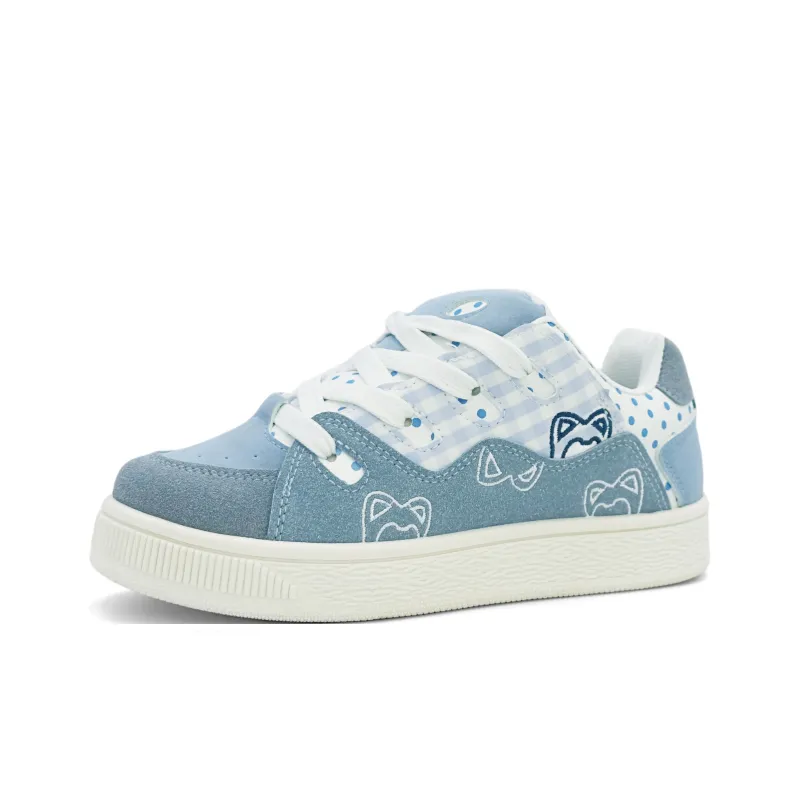 ALI THE FOX Skateboard Shoes Women's Low Top Guava Pink/Light Yellow/Beige Pink/Light Blue-19