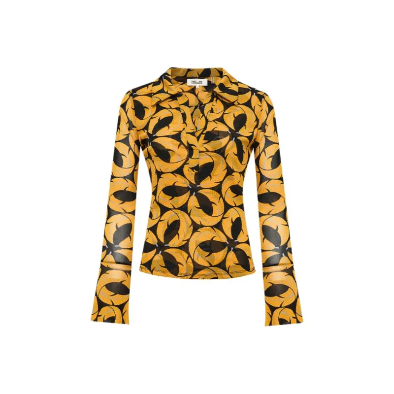 Diane Von Furstenberg SS25 Shirt Women's Orange-0