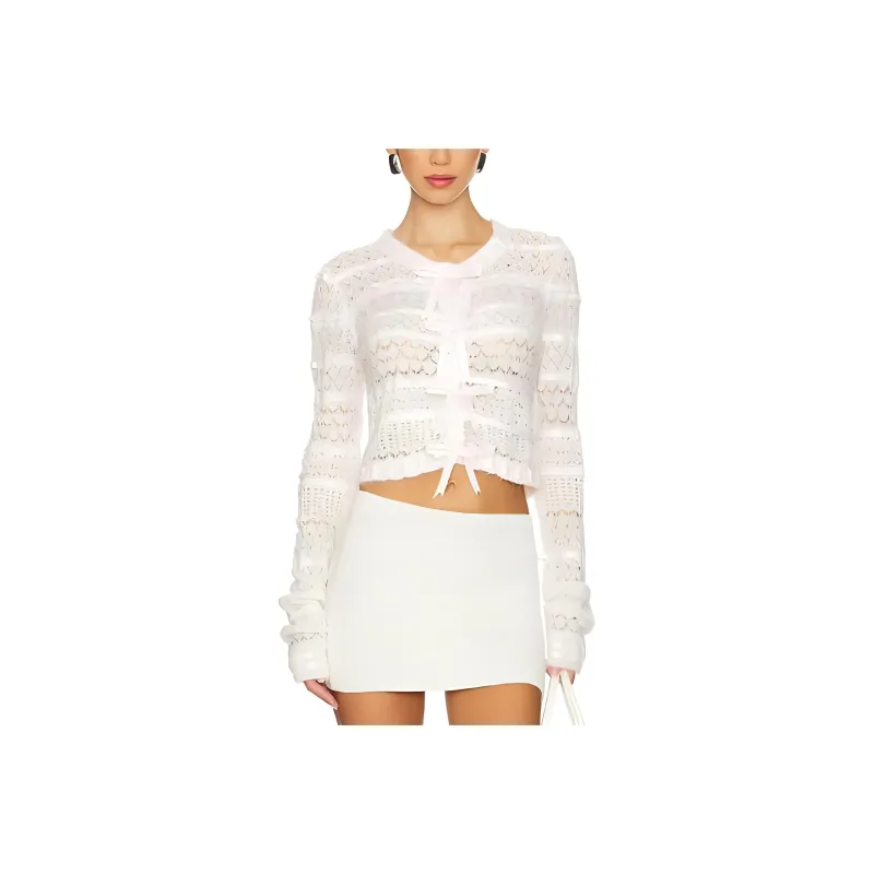 LOVESHACKFANCY Knitwear Women's Cream-0