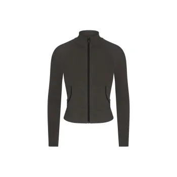 SKIMS SS24 Summer Collection OUTDOOR TRACK JACKET Jackets & Coats Women's WASHED ONYX/Washable Agate
