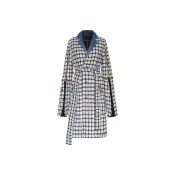 CHICCO MAO Coats Women's Black White