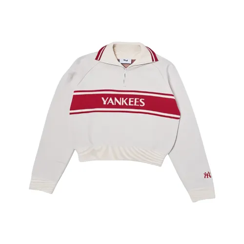 MLB New York Yankees Sweatshirt Women's Dark Cream