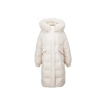 XIANGYING Down Jacket Women's Beige