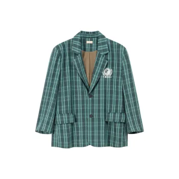NO ONE ELSE Business Suits Women's Blue Plaid