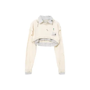 Maison Mihara Yasuhiro Cropped Sweatshirt