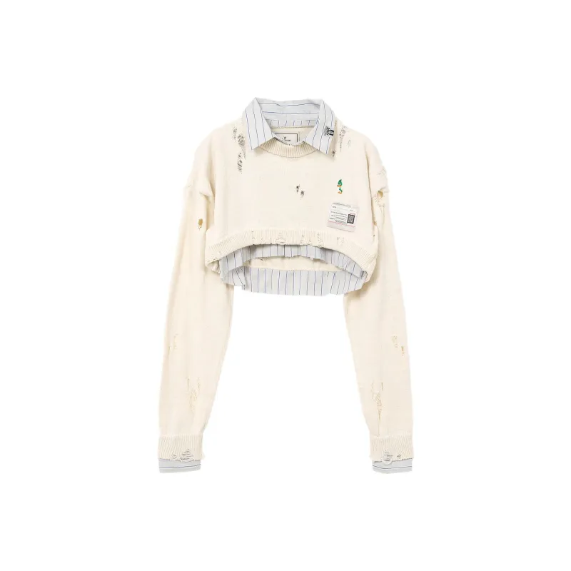 Maison Mihara Yasuhiro Cropped Sweatshirt-0