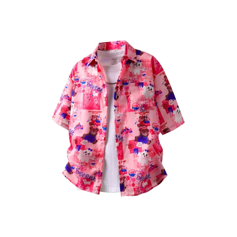 BEAR UNION Shirts Unisex Pink-0