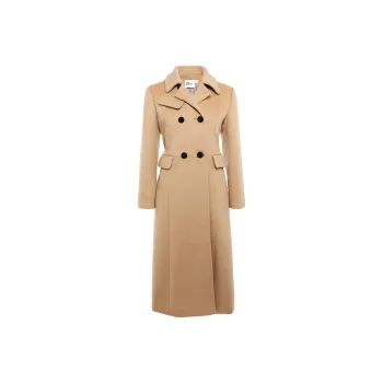 Self portrait Coats Women's Camel Brown