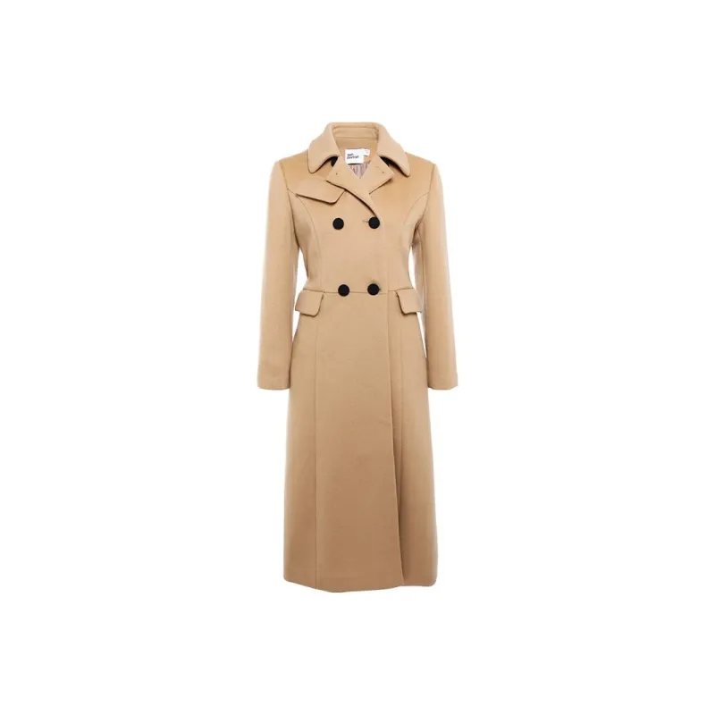Self portrait Coats Women's Camel Brown-0