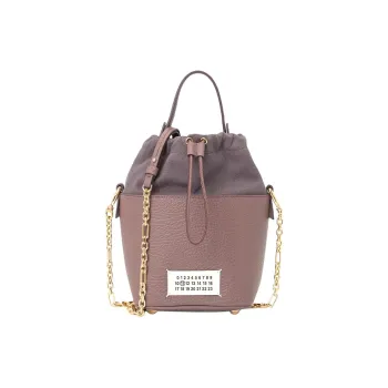 Maison Margiela 5AC Cow Leather Bucket Bag, Shoulder Bag, Crossbody Bag, Handbag Women's Purple