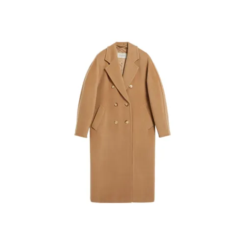 MaxMara 101801 Series Coats Women's Camel