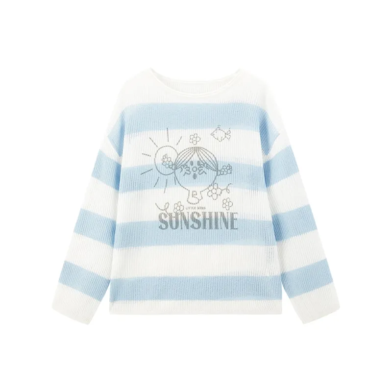 LEDIN x QIXIANSHENGMIAOXIAOJIE,LIANMINGKUAN Knitwear Women's Ice Dew Blue-0
