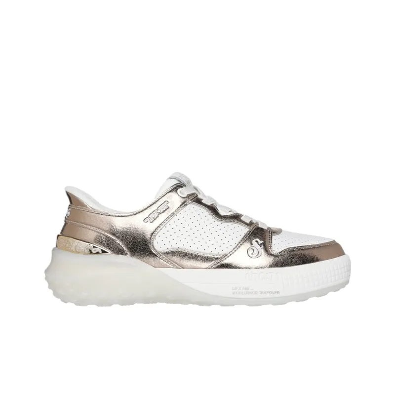 Snoop Dogg x Skechers Sizzle Slip Resistant Low Top Casual Shoes Women's White-1