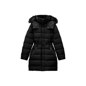 ZARA Down Jackets Women's Black