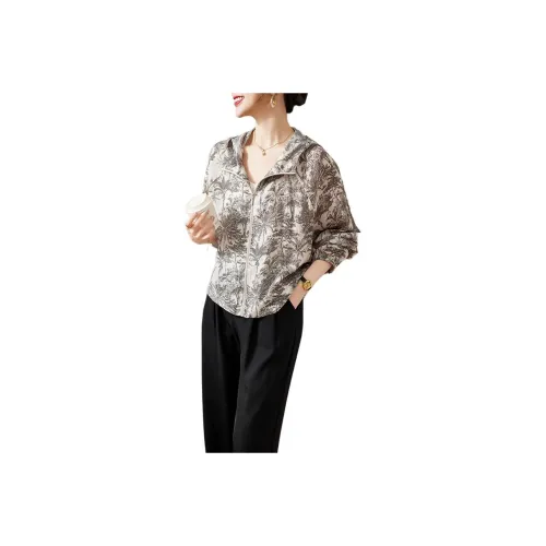 Yi Mengyuan Silk Jackets & Coats Women's Coconut Tree Flower