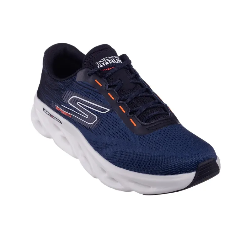 Skechers GO RUN Swirl Tech Speed Low Top Running Shoes Men's Blue-3