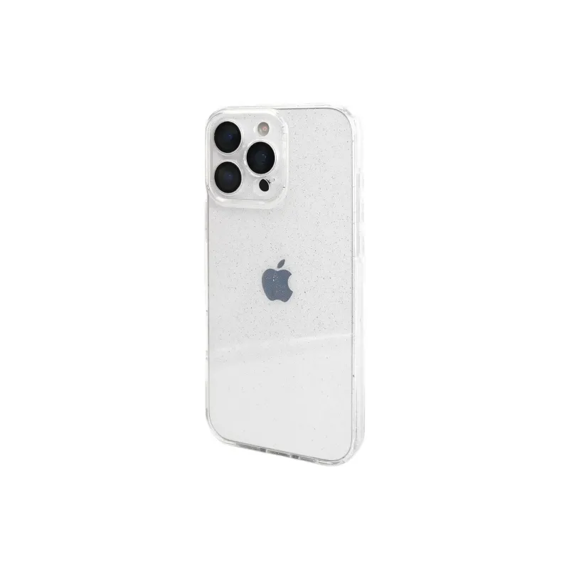 Sopi TPU Material Transparent Glitter Phone Cases Compatible With IPhone 16/15 Pro Max/Apple 13/14 Pro/Max-3