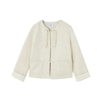 XIANGYING Jackets & Coats Women's Beige