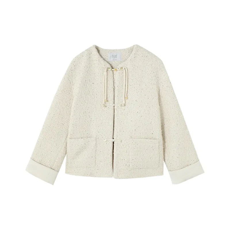 XIANGYING Jackets & Coats Women's Beige-0