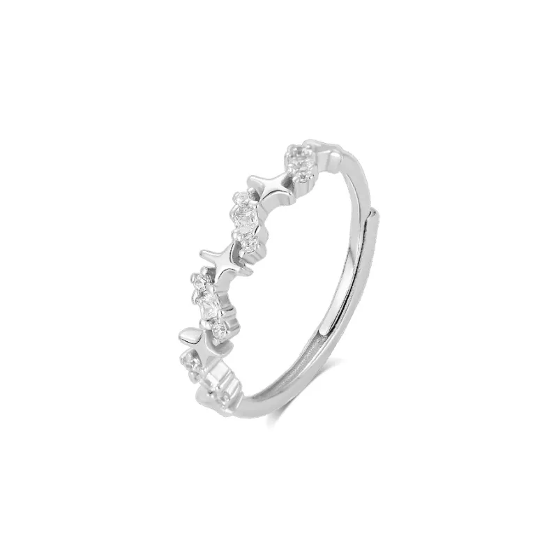 BLANK IN BLANK Sterling Silver Rings Unisex-10