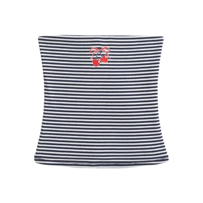 Hollister Strapless Top Women's Marine Blue-0