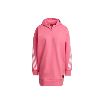 Adidas FUTURE ICONS 3-STRIPES LONG HOODIE Sweatshirt Women's Pulse Magenta