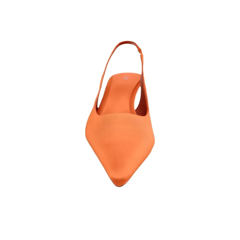 ZARA Slim Heel High Heels 5cm Women's Orange-3