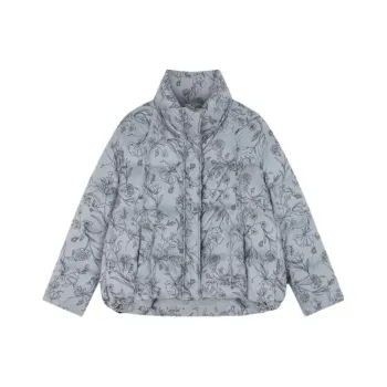 IHIMI Down Jacket Women's Ink Wash Print