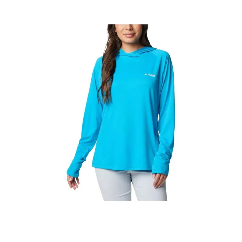 Columbia Women's PFG Solar Stream™ Elite Hoodie Sweatshirt Women's Ocean Blue-0