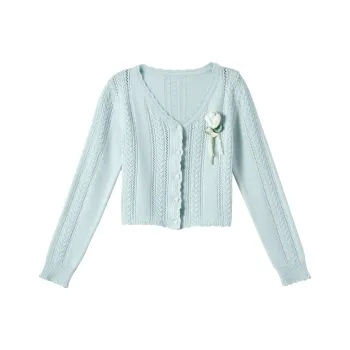 SNBL Knitwear Women's Blue Cardigan